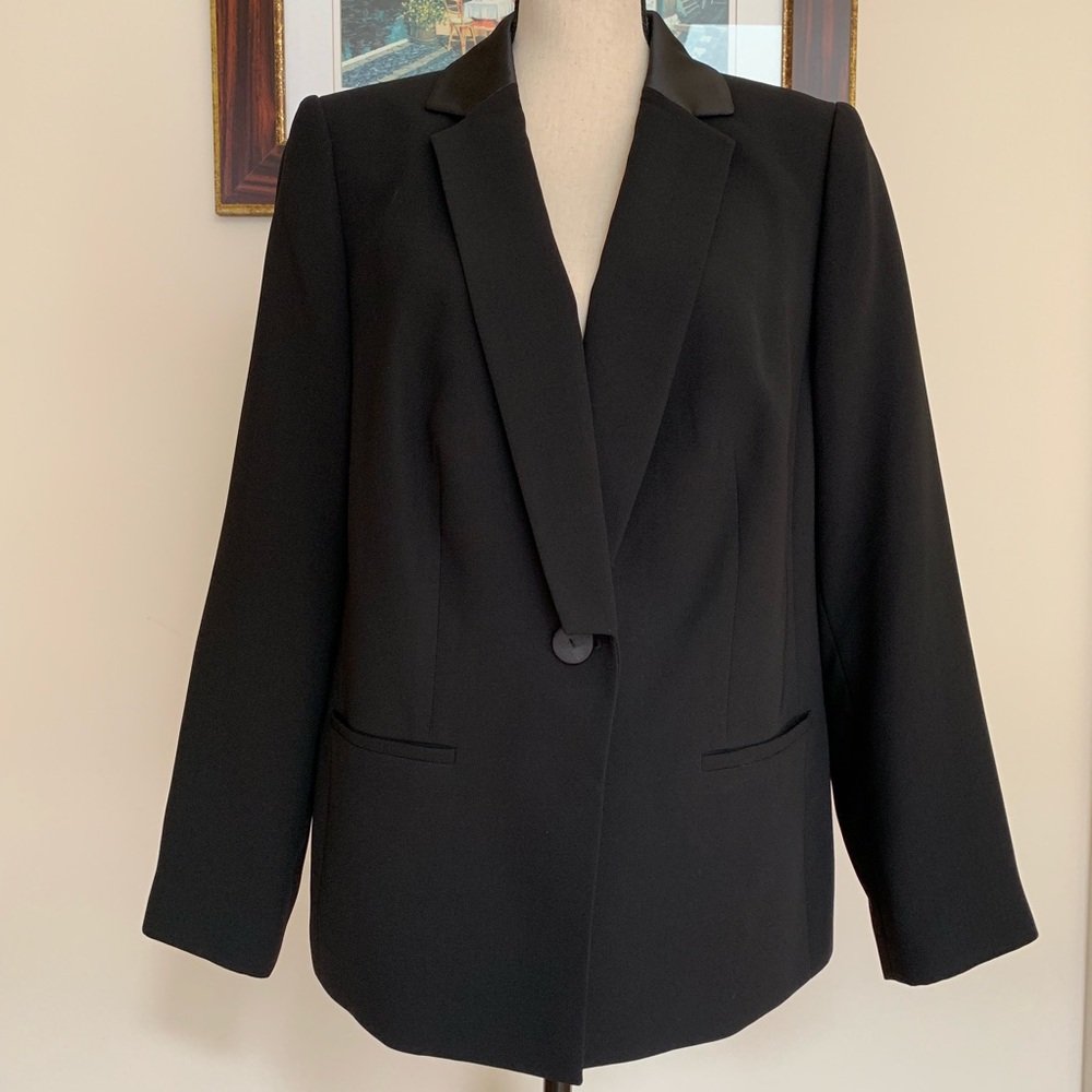 Calvin Klein Black Tuxedo Jacket - Size 16W